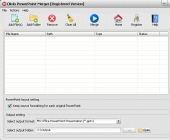 Download Okdo PowerPoint Merger