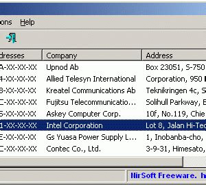 Download NirSoft MACAddressView 1.43